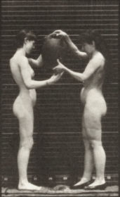 Plate 447 Woman taking a water jar from the shoulder of another woman — figure reference